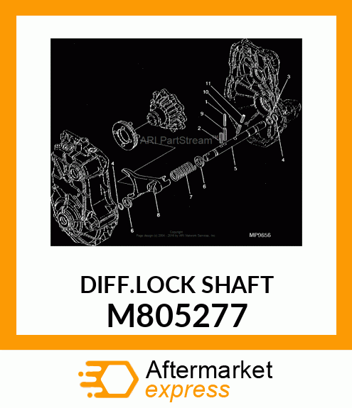 DIFF.LOCK SHAFT M805277