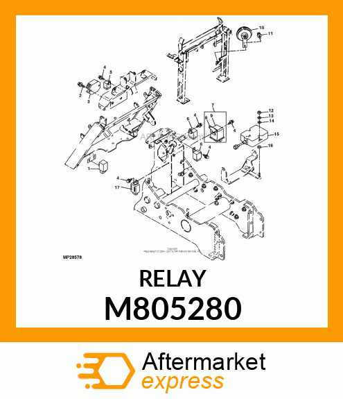 RELAY, RELAY, STARTER M805280