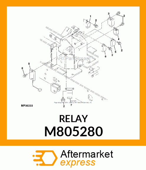RELAY, RELAY, STARTER M805280