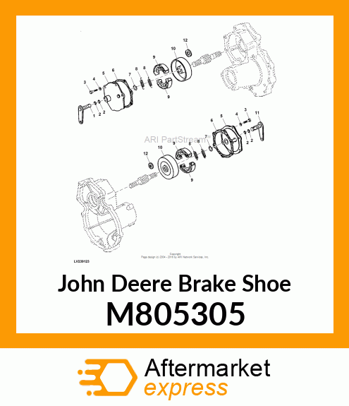 SHOE, BRAKE M805305