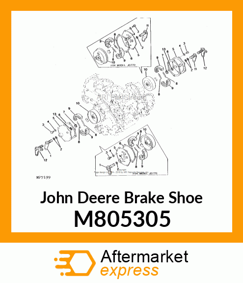 SHOE, BRAKE M805305