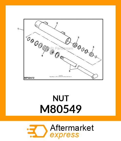 1.00 UNF LOCKNUT M80549