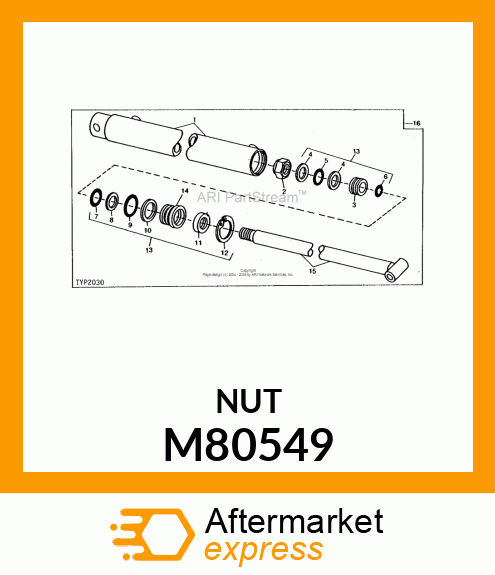 1.00 UNF LOCKNUT M80549