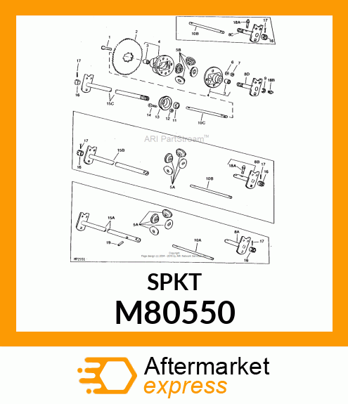 Chain Sprocket - SPROCKET, 54T M80550