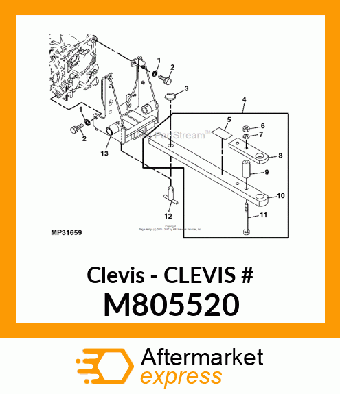 Clevis - CLEVIS # M805520