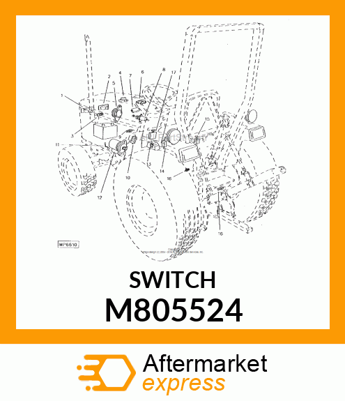 SWITCH ASSY, LAMP M805524