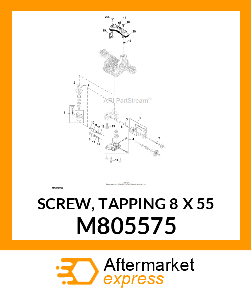 SCREW, TAPPING 8 X 55 M805575