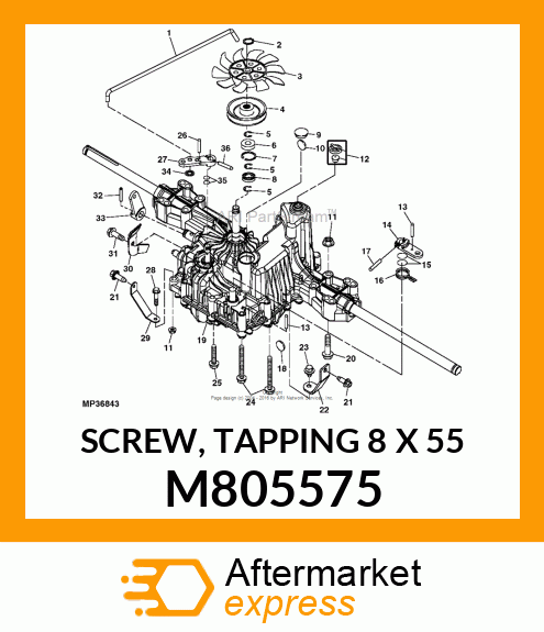 SCREW, TAPPING 8 X 55 M805575