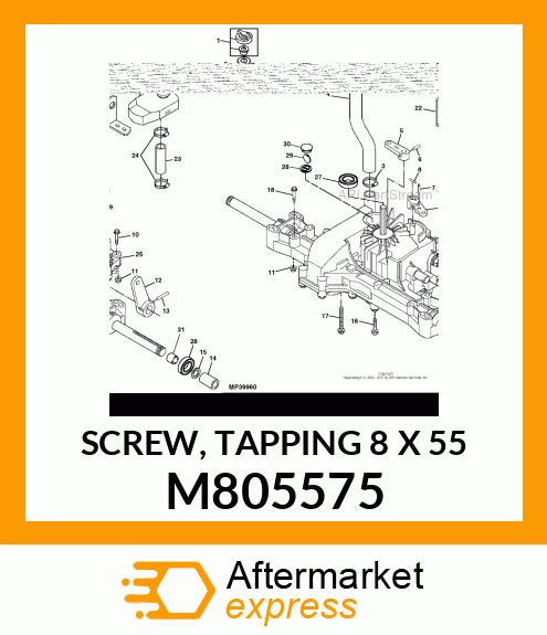 SCREW, TAPPING 8 X 55 M805575