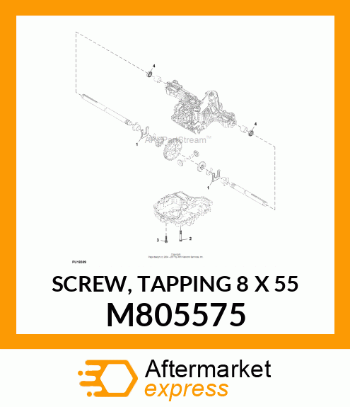 SCREW, TAPPING 8 X 55 M805575