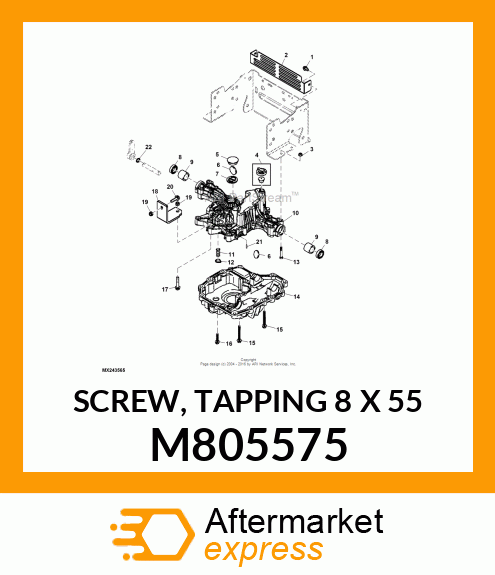 SCREW, TAPPING 8 X 55 M805575