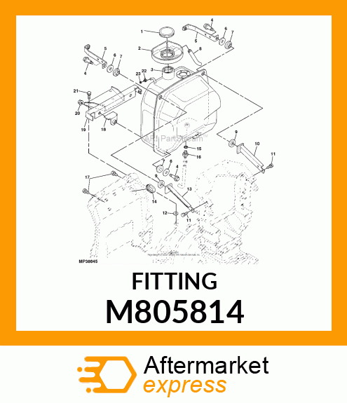 FITTING, FUEL TANK M805814