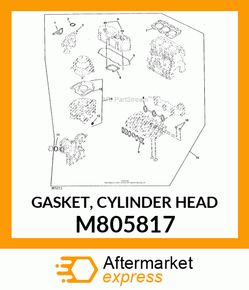 GASKET, CYLINDER HEAD M805817