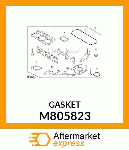 GASKET, AIR HORN M805823