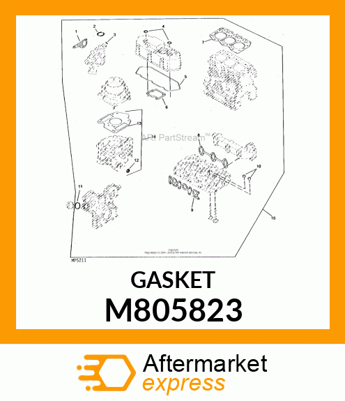 GASKET, AIR HORN M805823