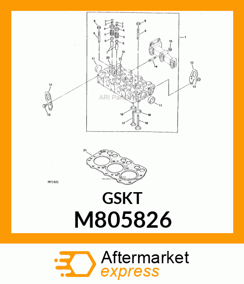 GASKET, CYLINDER HEAD M805826