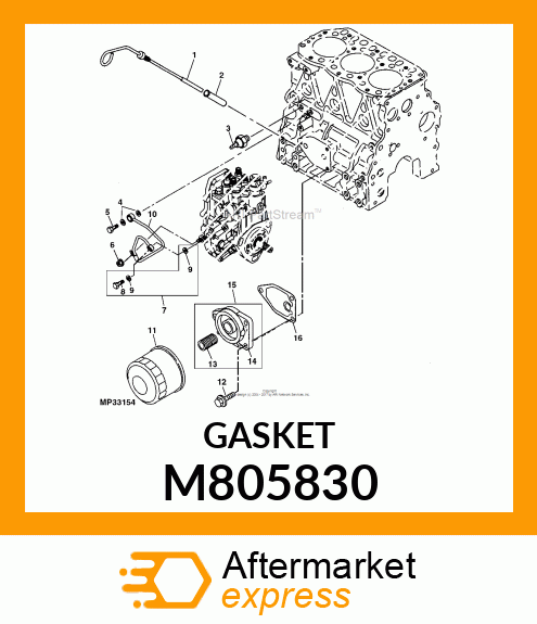 GASKET, FILTER BRACKET M805830