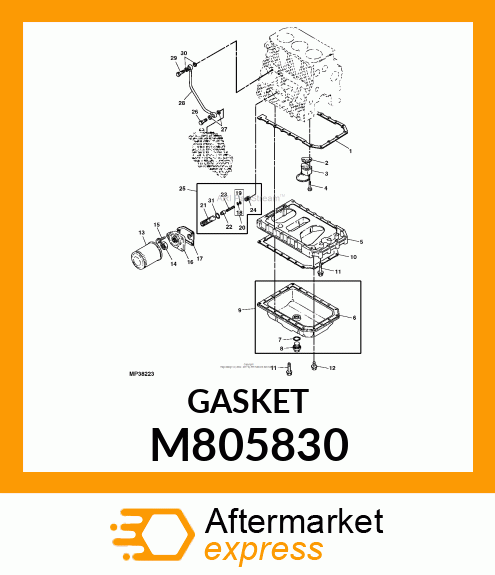 GASKET, FILTER BRACKET M805830