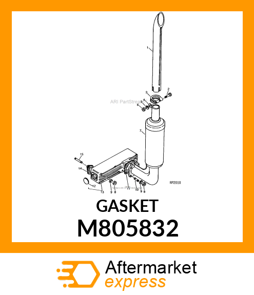 GASKET, GASKET, MUFFLER M805832