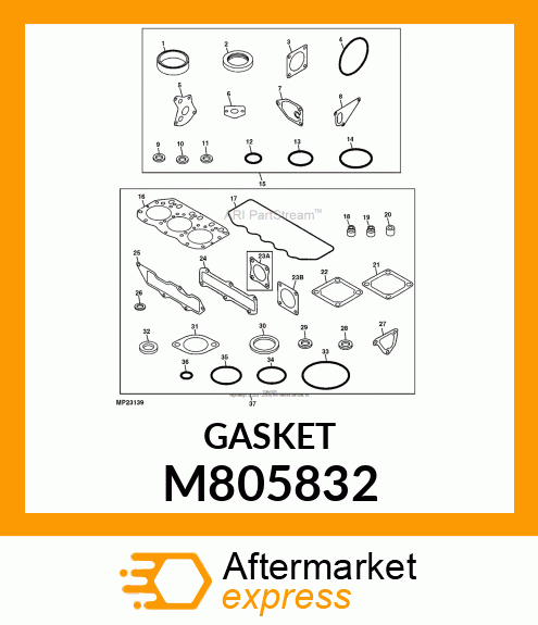 GASKET, GASKET, MUFFLER M805832