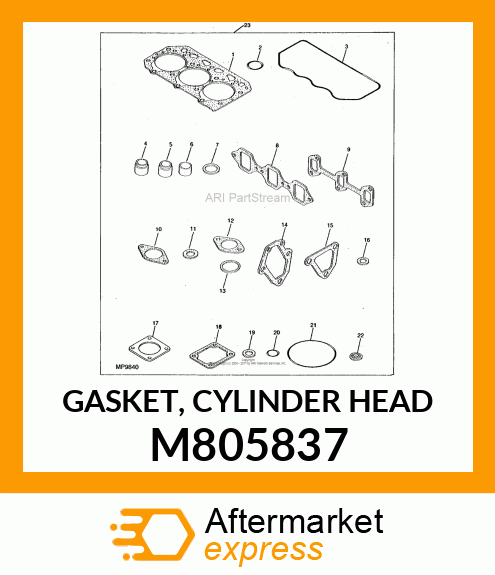 GASKET, CYLINDER HEAD M805837