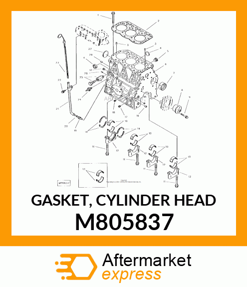 GASKET, CYLINDER HEAD M805837