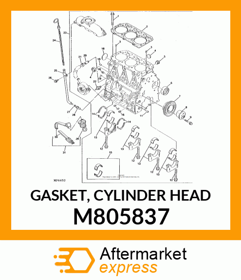 GASKET, CYLINDER HEAD M805837