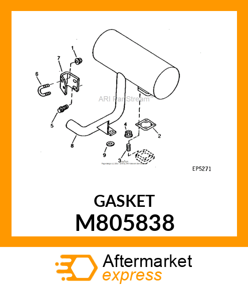 GASKET, GASKET, MUFFLER M805838