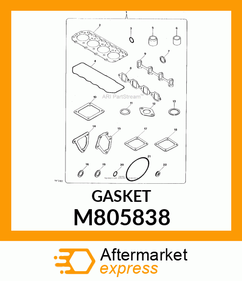 GASKET, GASKET, MUFFLER M805838