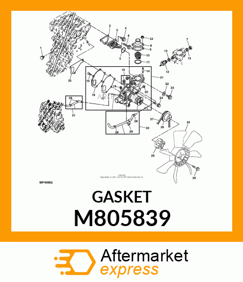 GASKET, C.W. PUMP M805839