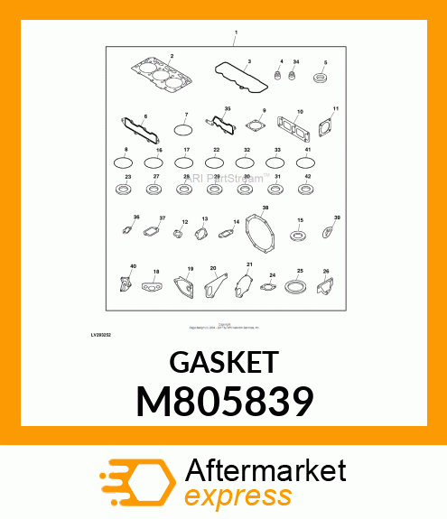 GASKET, C.W. PUMP M805839