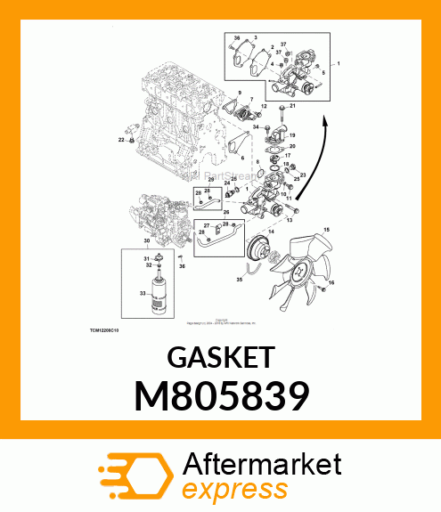 GASKET, C.W. PUMP M805839