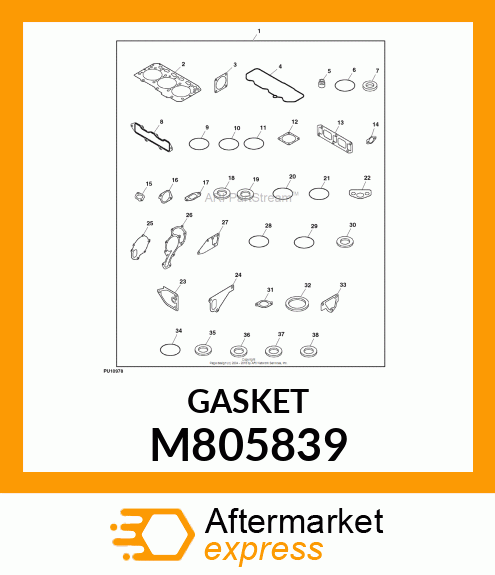 GASKET, C.W. PUMP M805839