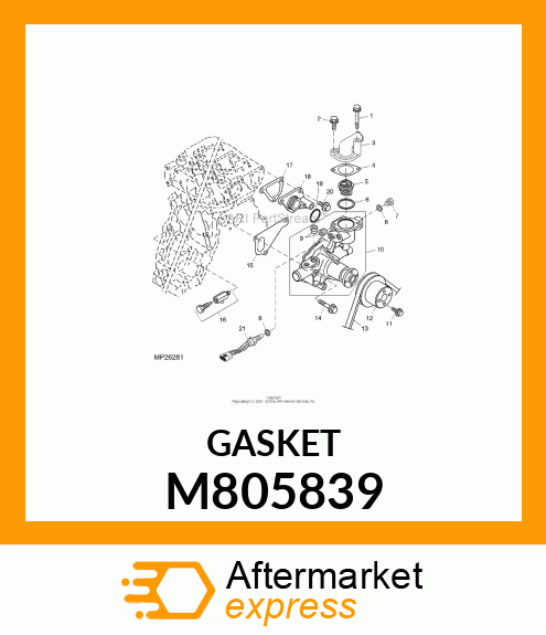 GASKET, C.W. PUMP M805839