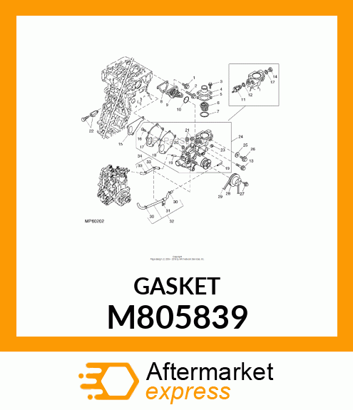 GASKET, C.W. PUMP M805839