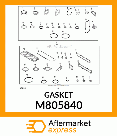 GASKET, H.O. PUMP M805840