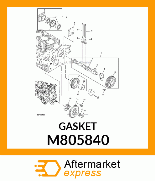 GASKET, H.O. PUMP M805840