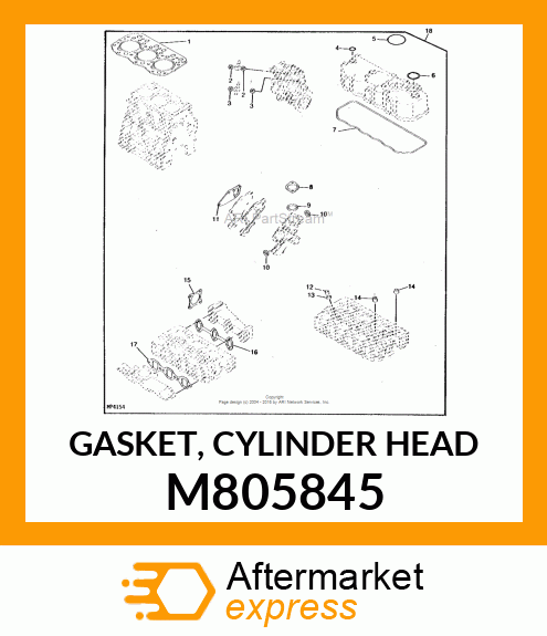 GASKET, CYLINDER HEAD M805845