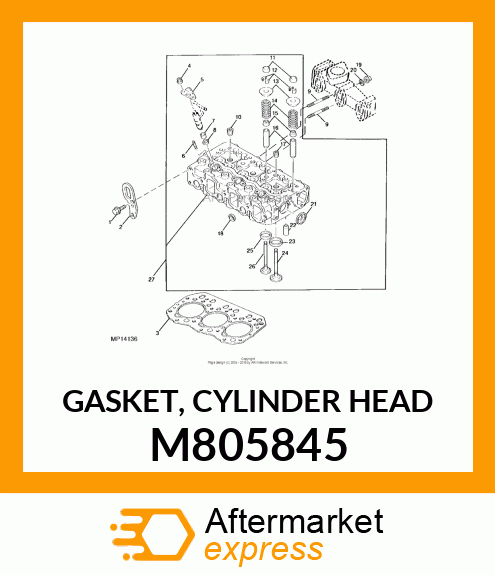 GASKET, CYLINDER HEAD M805845