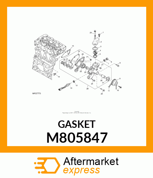 GASKET, PUMP BODY M805847