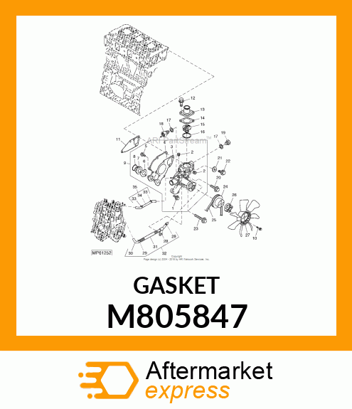 GASKET, PUMP BODY M805847