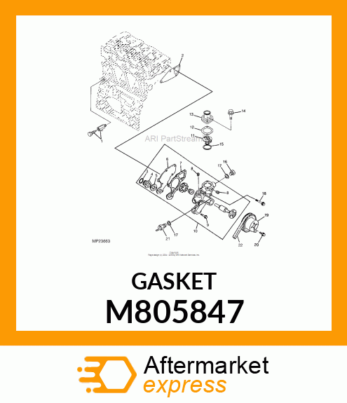 GASKET, PUMP BODY M805847