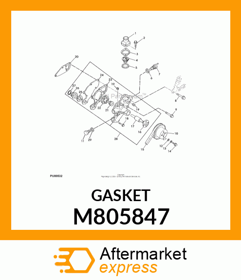 GASKET, PUMP BODY M805847