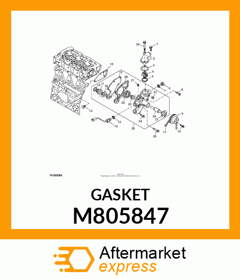 GASKET, PUMP BODY M805847