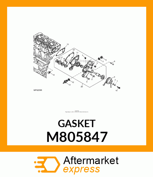 GASKET, PUMP BODY M805847