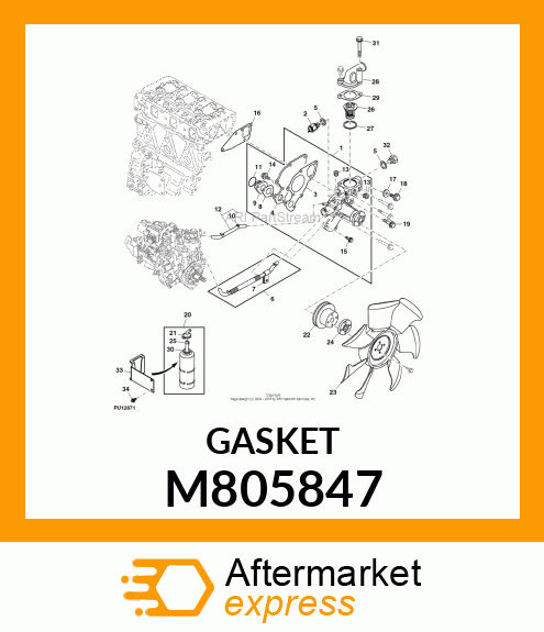 GASKET, PUMP BODY M805847