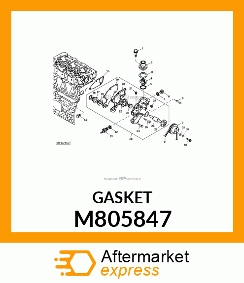 GASKET, PUMP BODY M805847