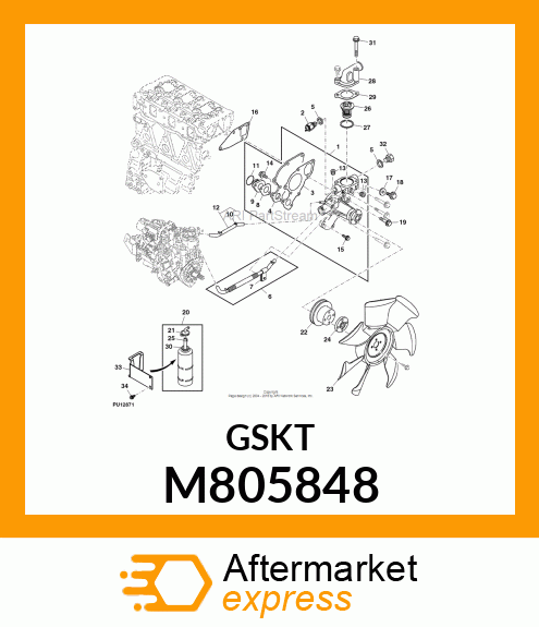 GASKET, PIPE M805848