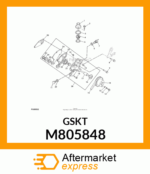 GASKET, PIPE M805848