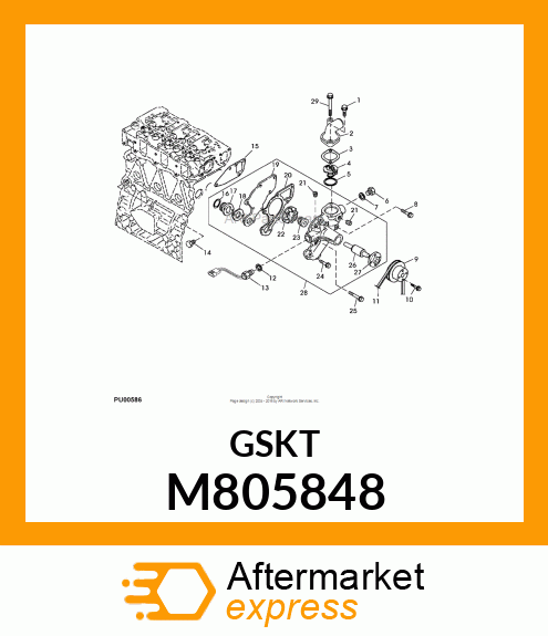 GASKET, PIPE M805848